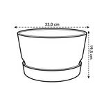 greenville schaal 33cm vintage pruim